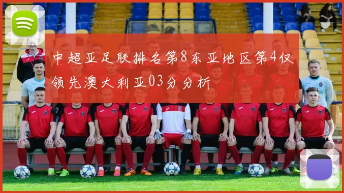 中超亚足联排名第8东亚地区第4仅领先澳大利亚03分分析